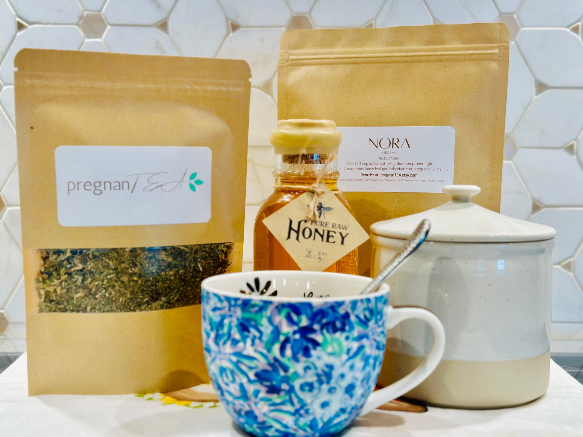 Organic NORA Tea - Second Trimester Pregnancy Tea - pregnanTEA