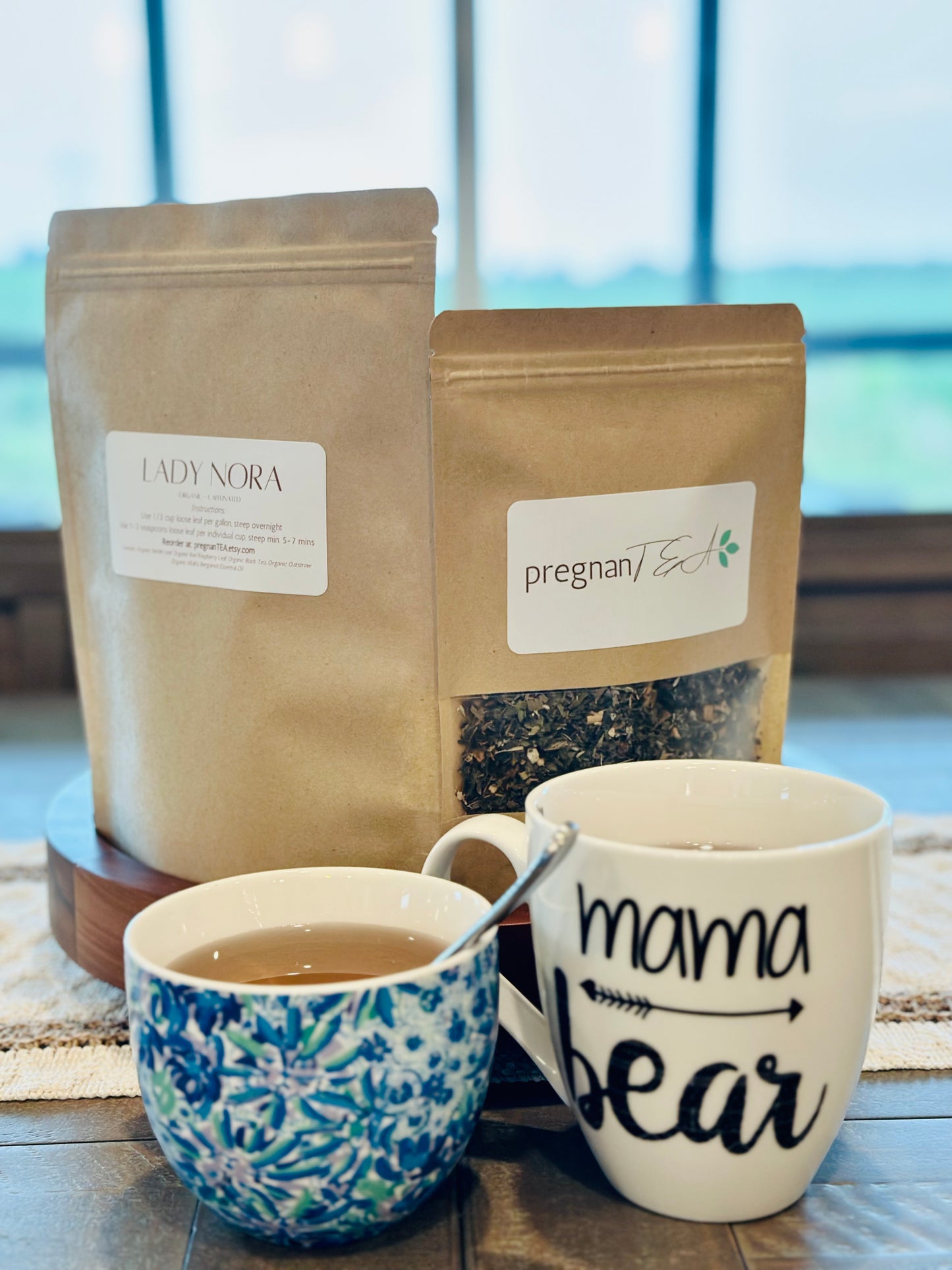 Organic Caffeinated Lady Nora - Second Trimester Pregnancy Tea - pregnanTEA