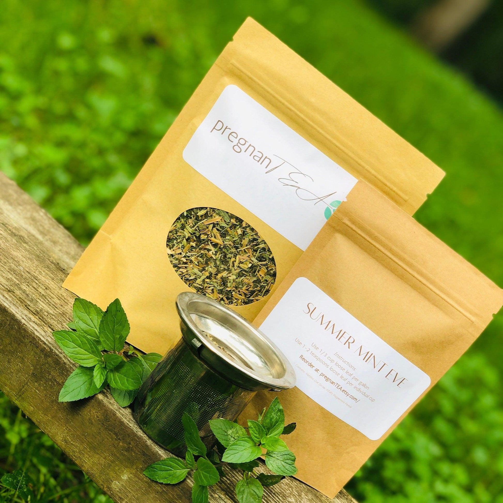 Organic Summer Mint Eve - First-Trimester Pregnancy Tea - pregnanTEA